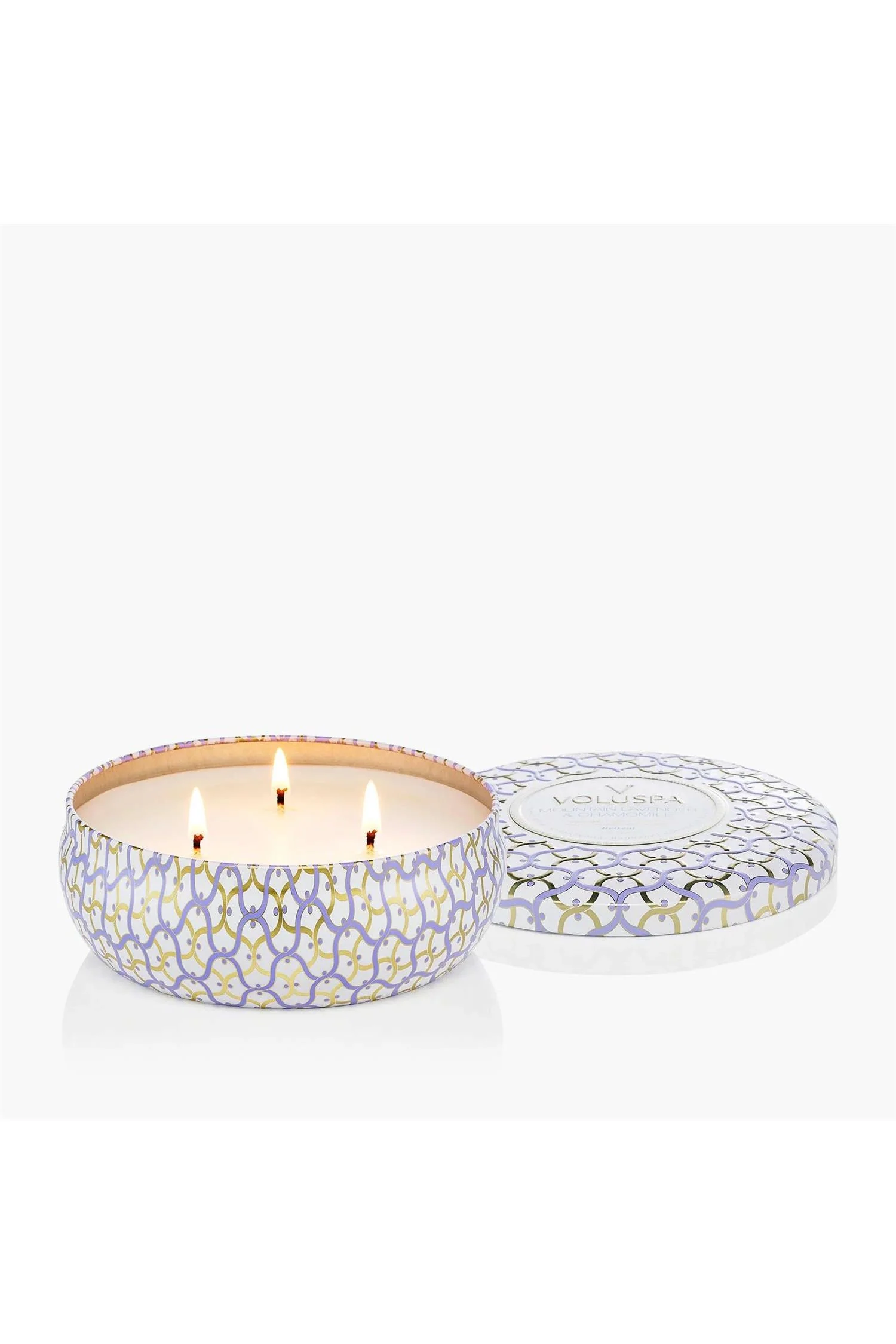 3 WICK TIN CANDLE 40 TIM  Mountain Lavender & Chamomile