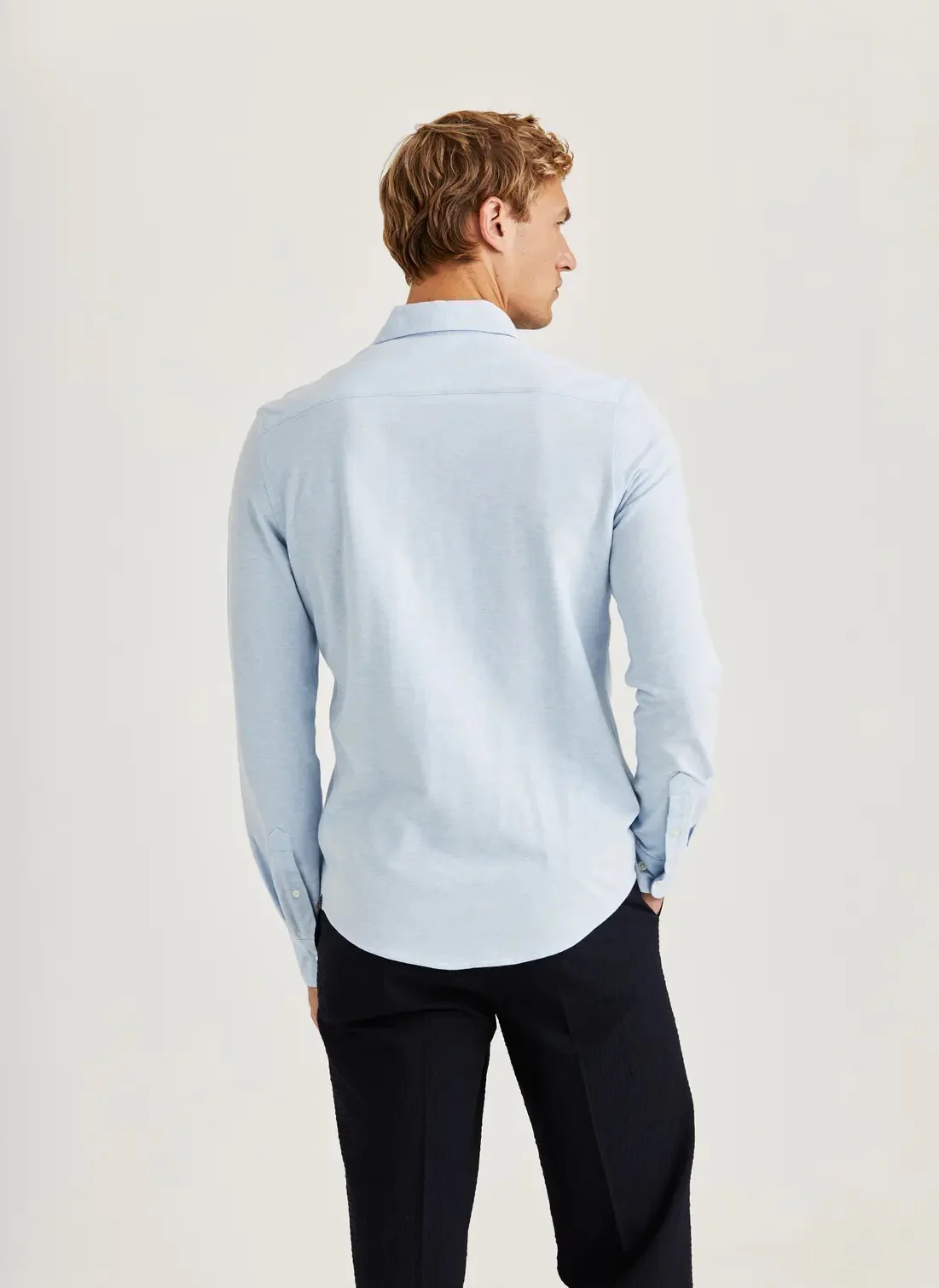 Camden pique shirt  Light Blue - Image 2