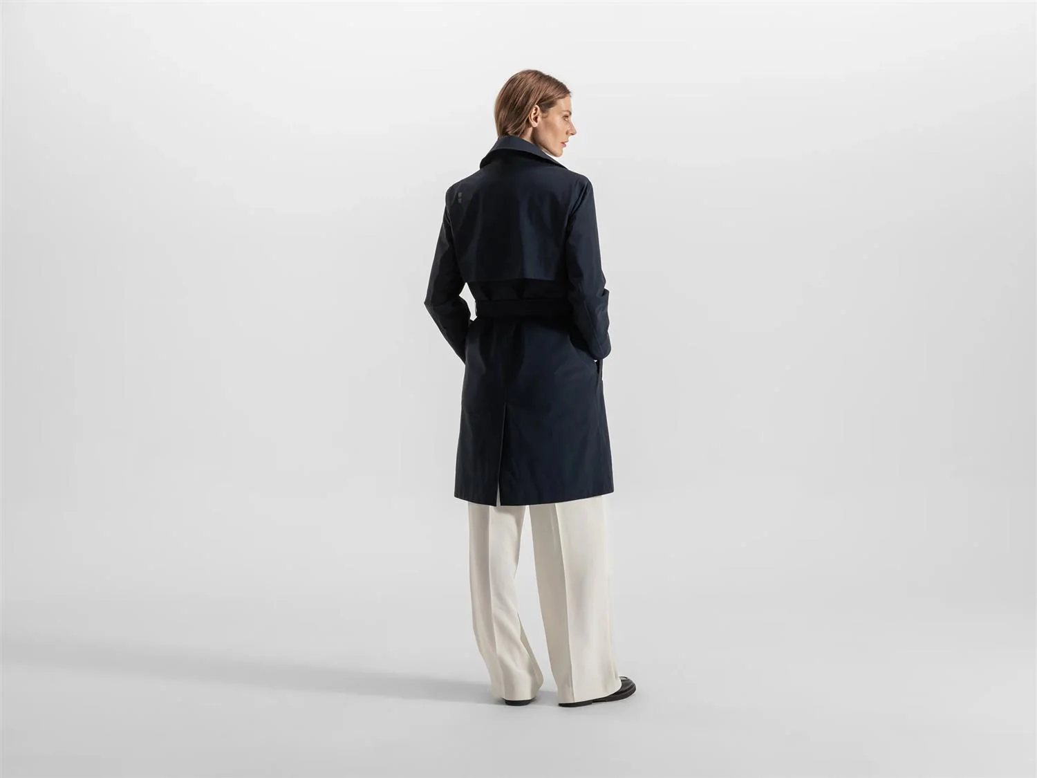 Skylar trench coat  Navy - Image 3