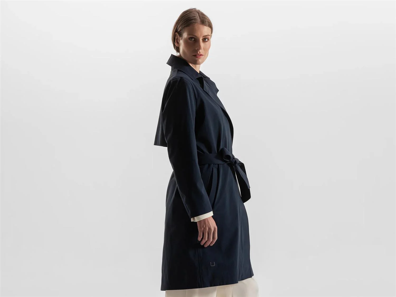 Skylar trench coat  Navy - Image 4