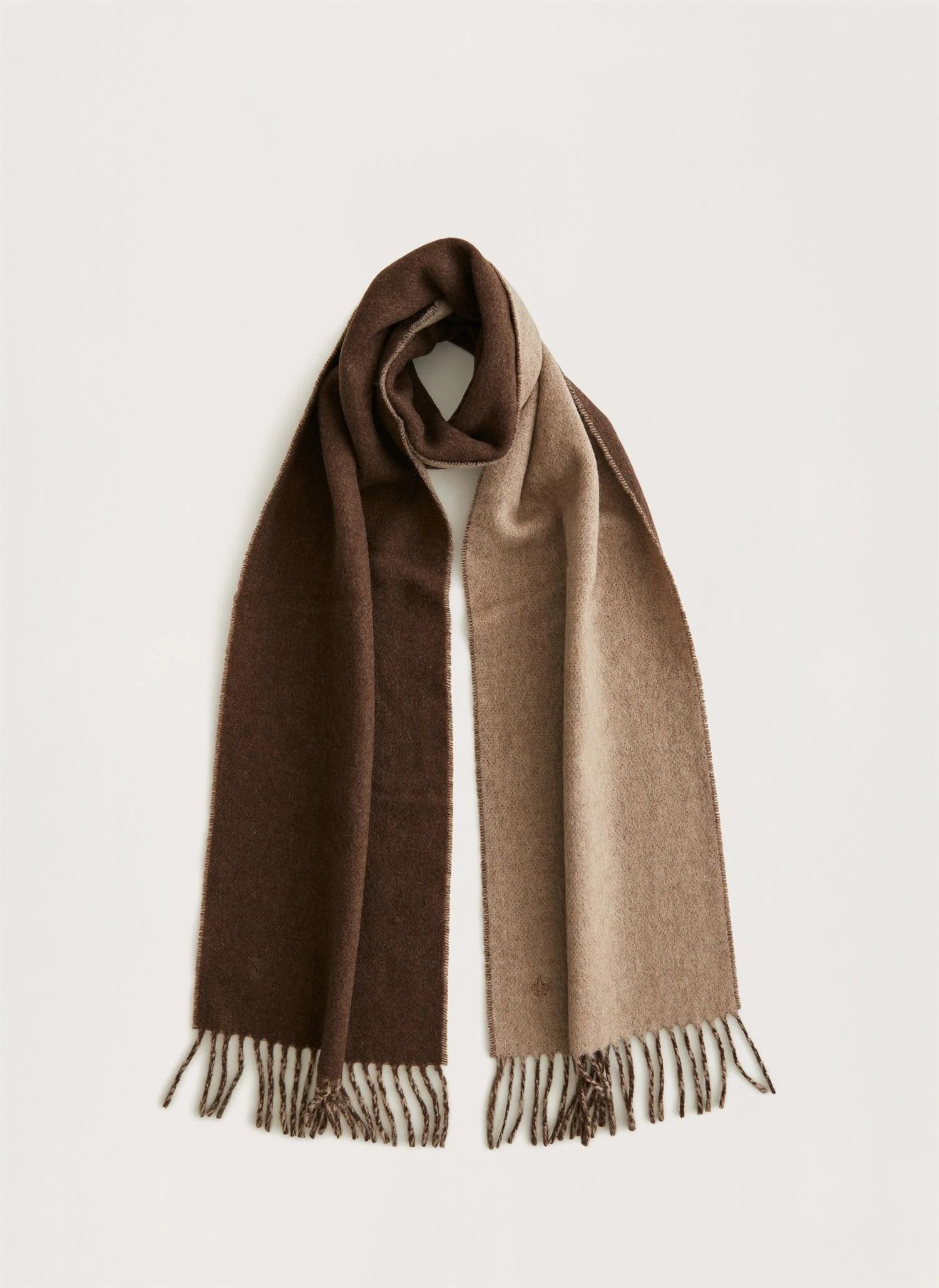 Double Face Scarf  Brown
