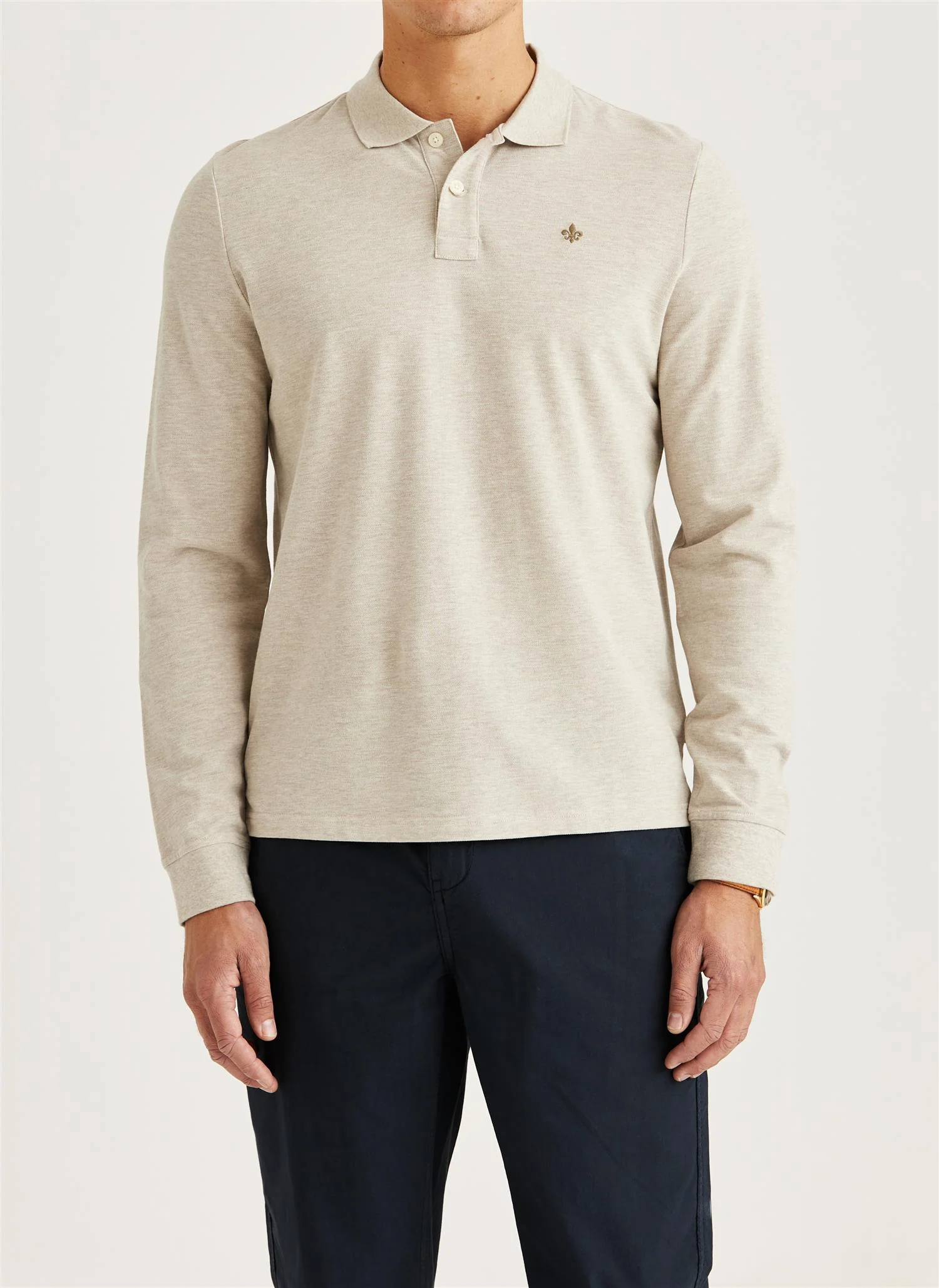 Camden LS Polo Shirt  Khaki