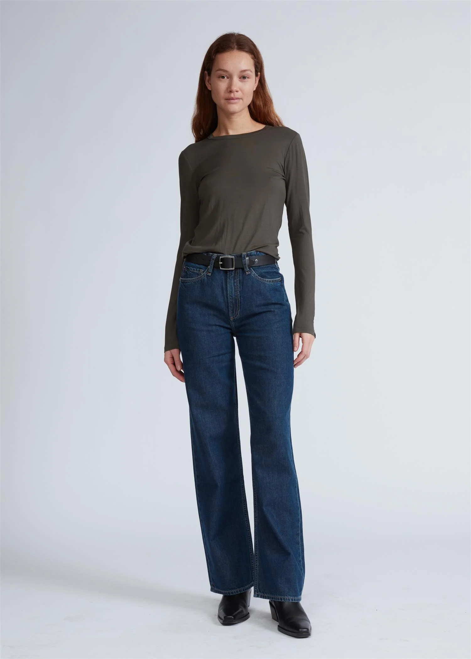LUCA JERSEY SLIM LS Graphite