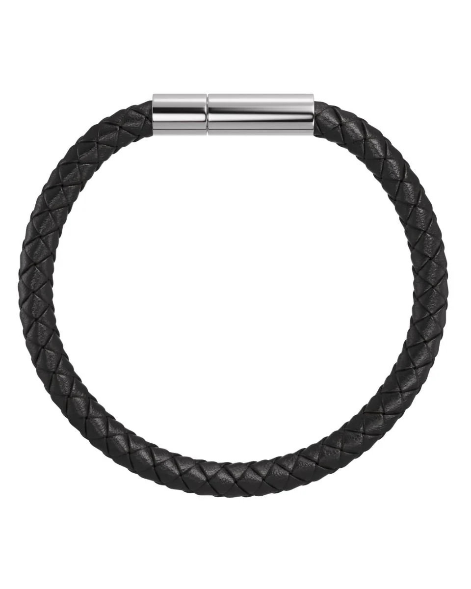 Franky Bracelet Leather Black Black - Image 2