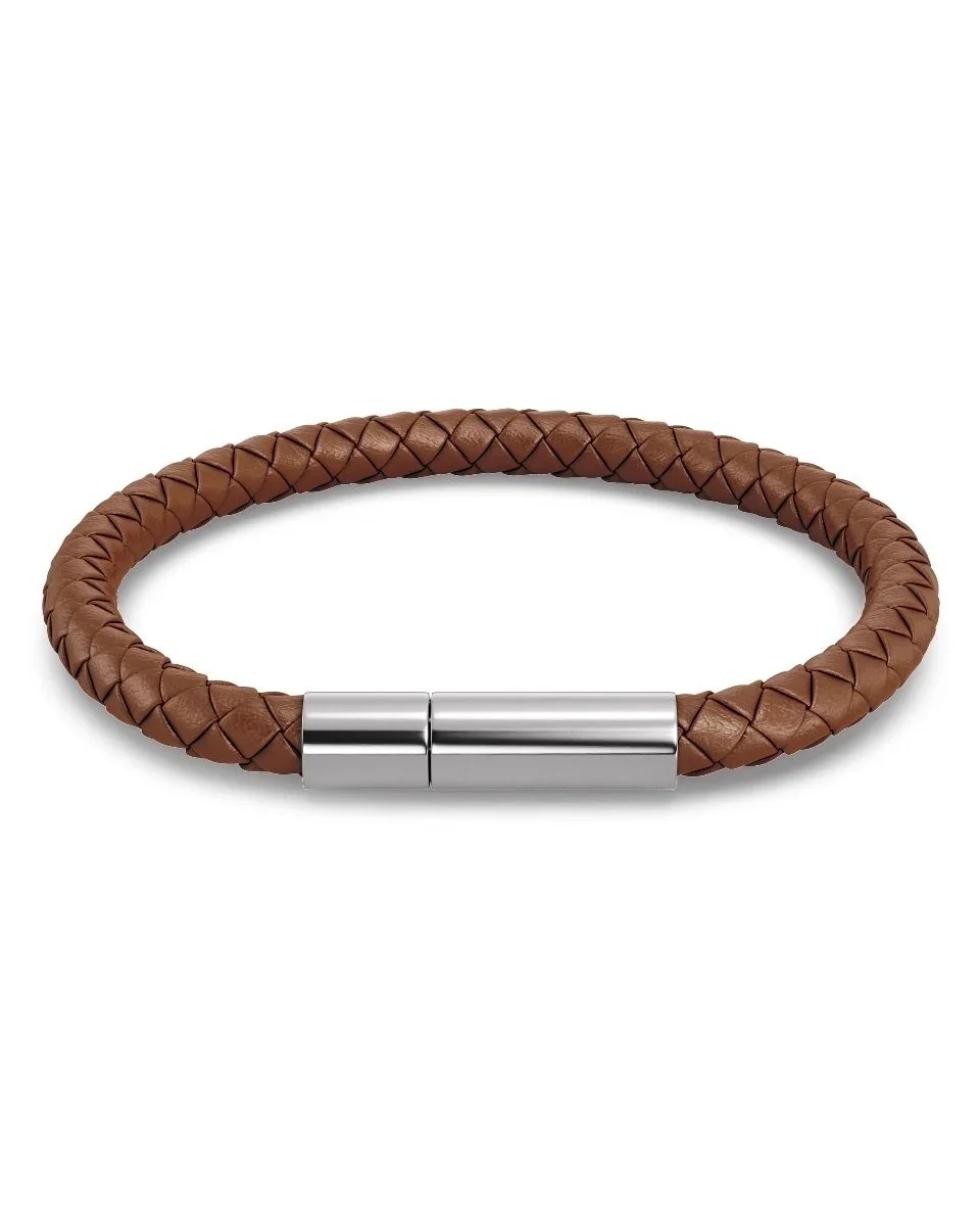 Franky Bracelet Leather Light Brown  Light Brown