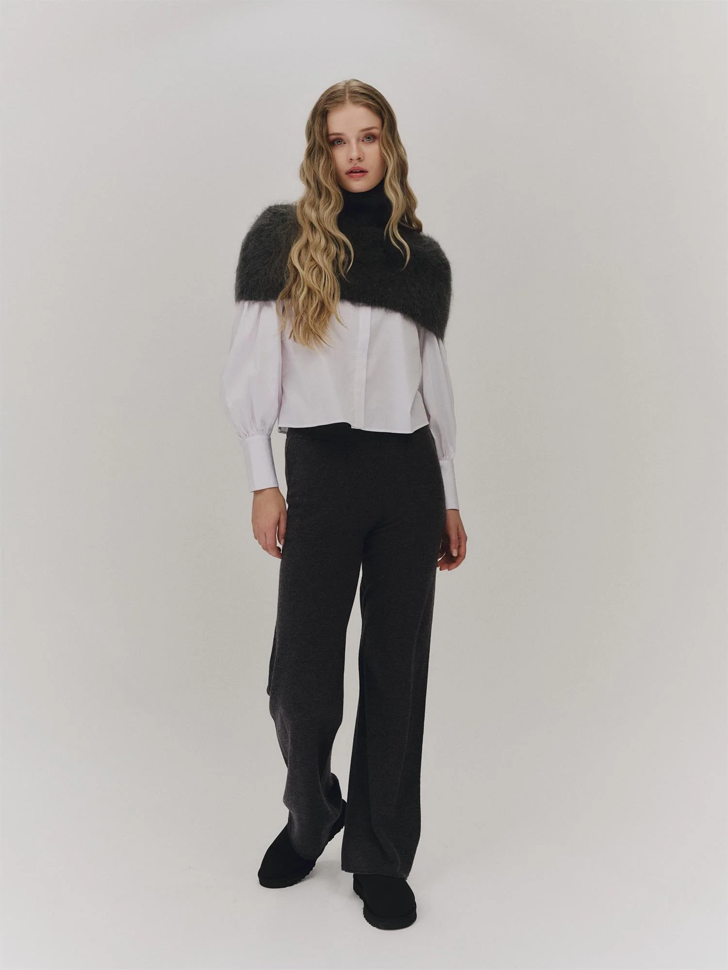 Sylvia chunky neck  Charcoal