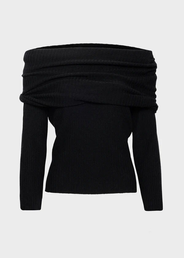 Talina Merino top  Black