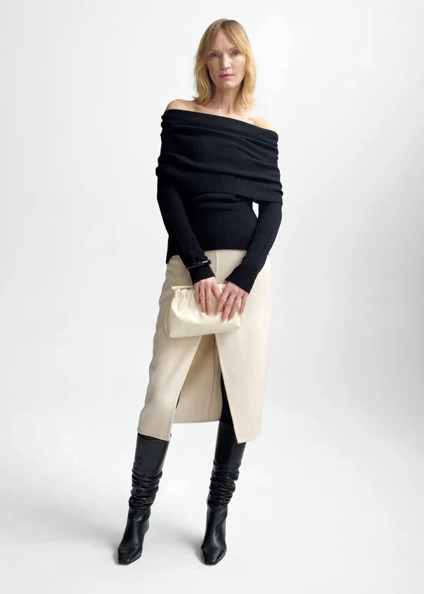 Talina Merino top  Black - Image 2