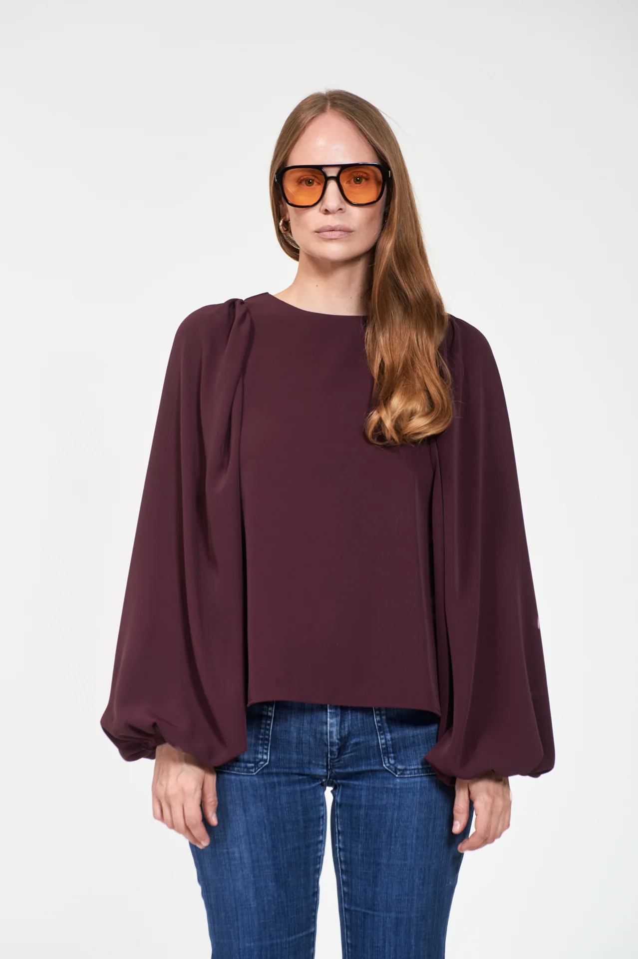 ASHI Crepe  Dk Burgundy - Image 3