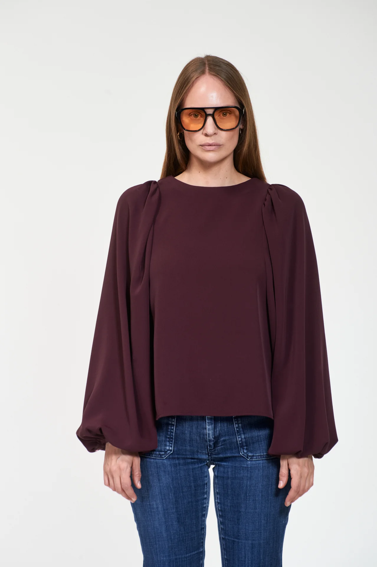 ASHI Crepe  Dk Burgundy - Image 5