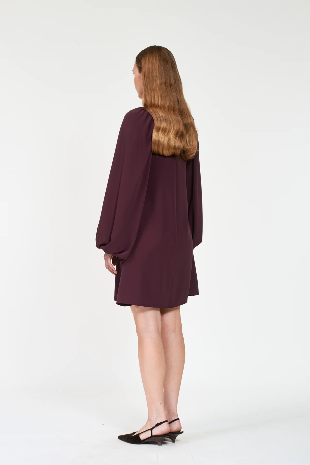 VALERIA Crepe  Dk Burgundy - Image 4