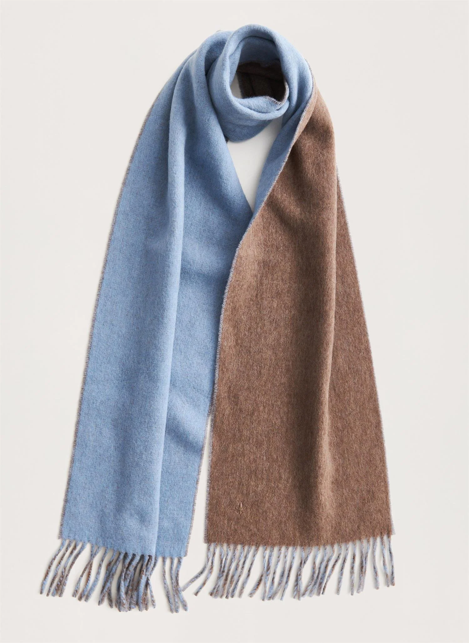 Double Face Scarf  Light Blue