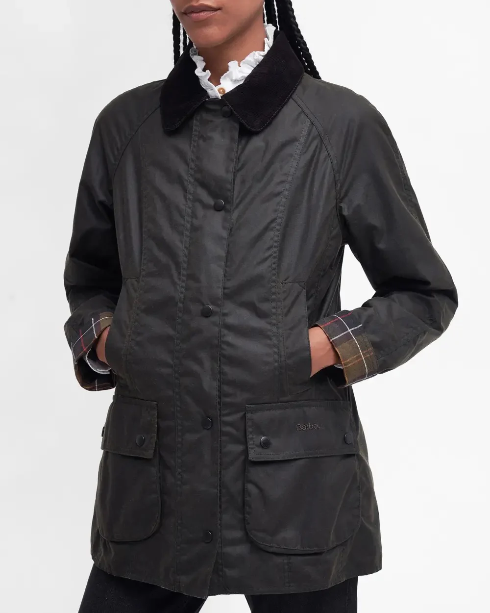 Beadnell Wax Jacket  Olive - Image 2
