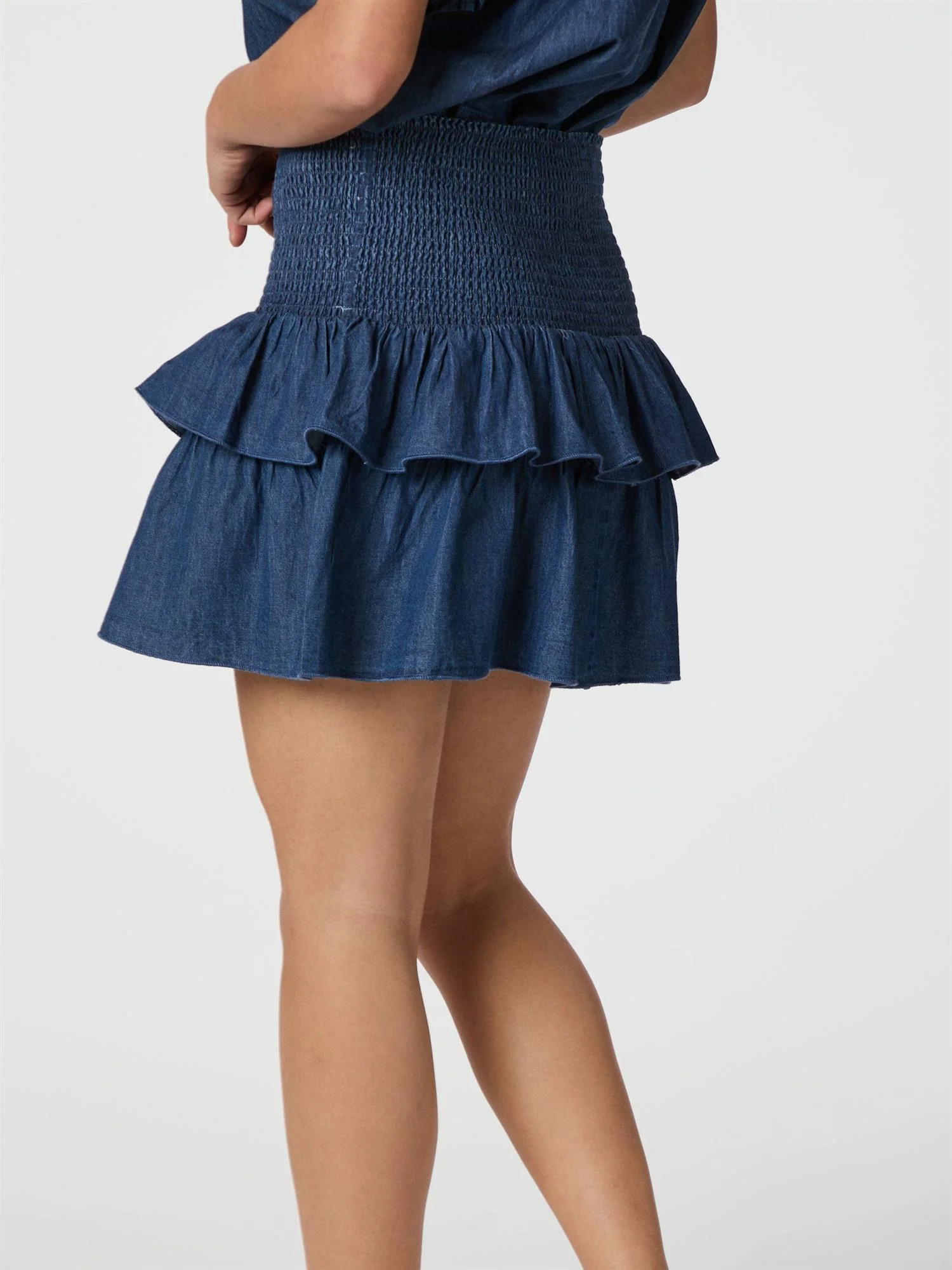 CARIN DENIM SKIRT 140 Blue - Image 4