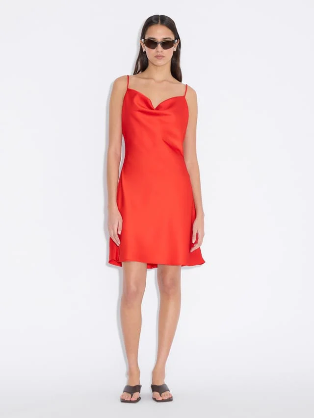 Eila Short Dress  Red - Image 2