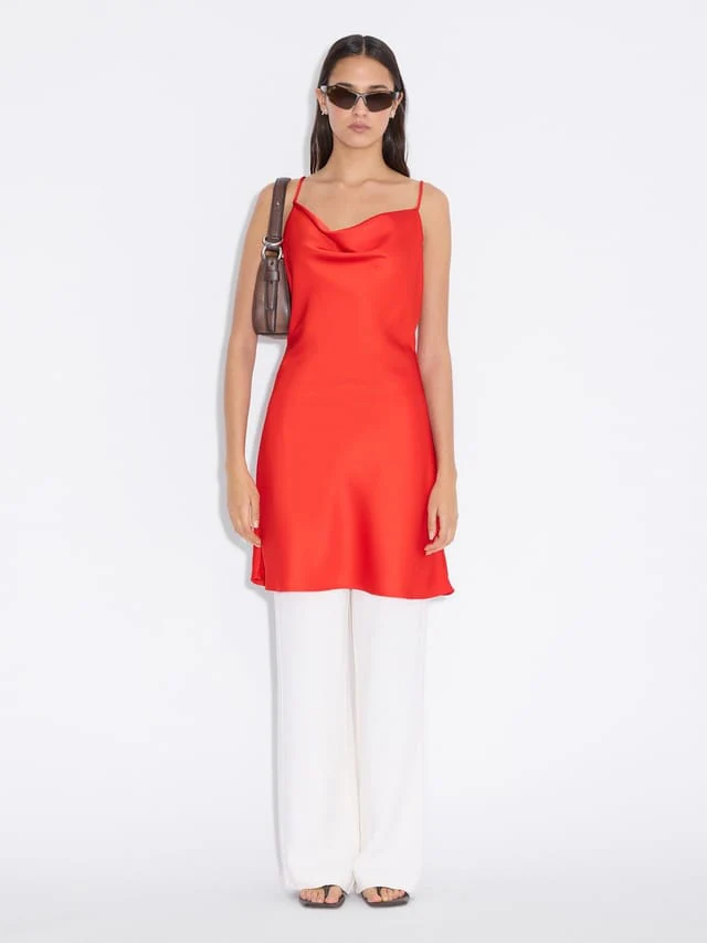 Eila Short Dress  Red - Image 3