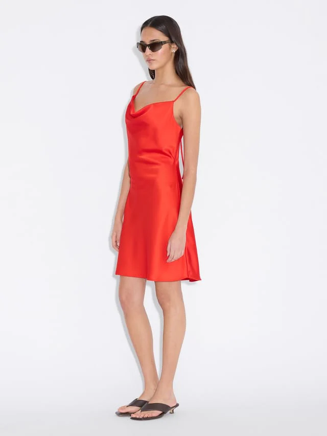 Eila Short Dress  Red - Image 4