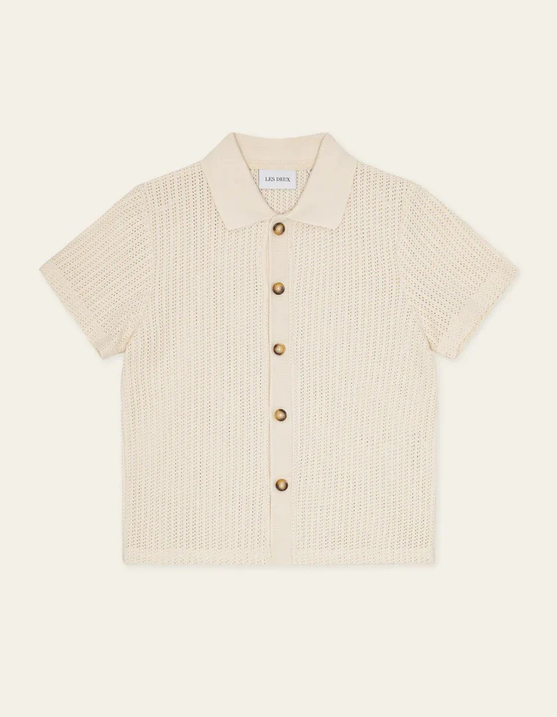 Axel SS Shirt KIDS  Light Ivory