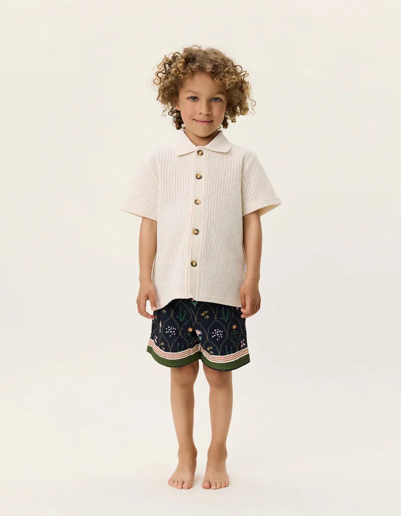 Axel SS Shirt KIDS  Light Ivory - Image 2