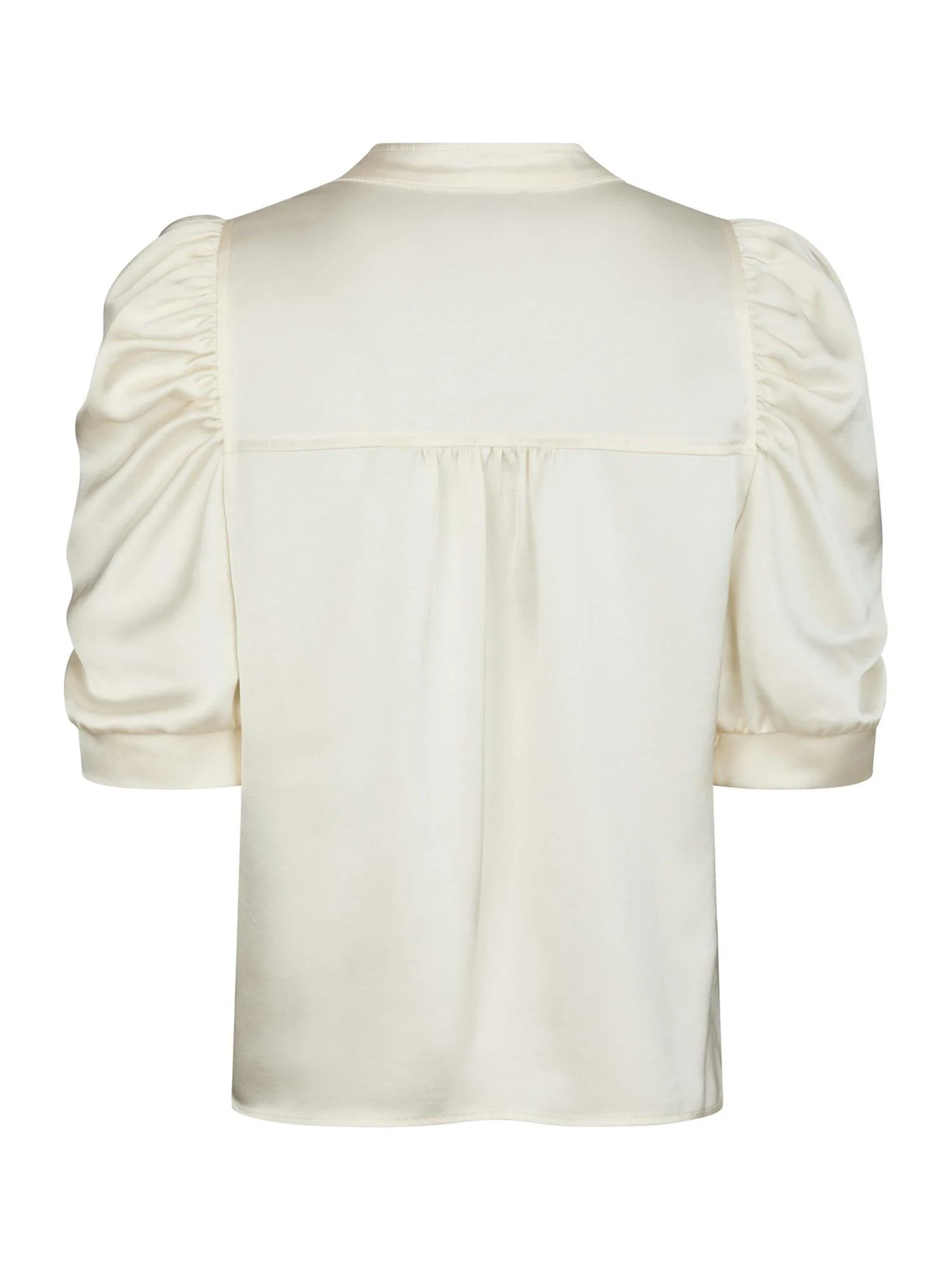 Roella Heavy Sateen Blouse  Pearl - Image 2