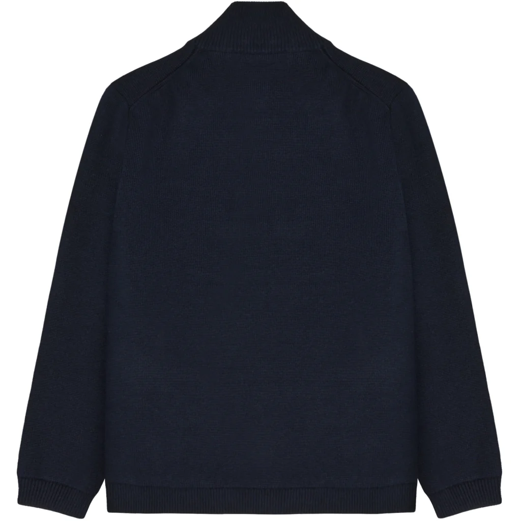 Zipper Knit Cardigan  Navy - Image 2