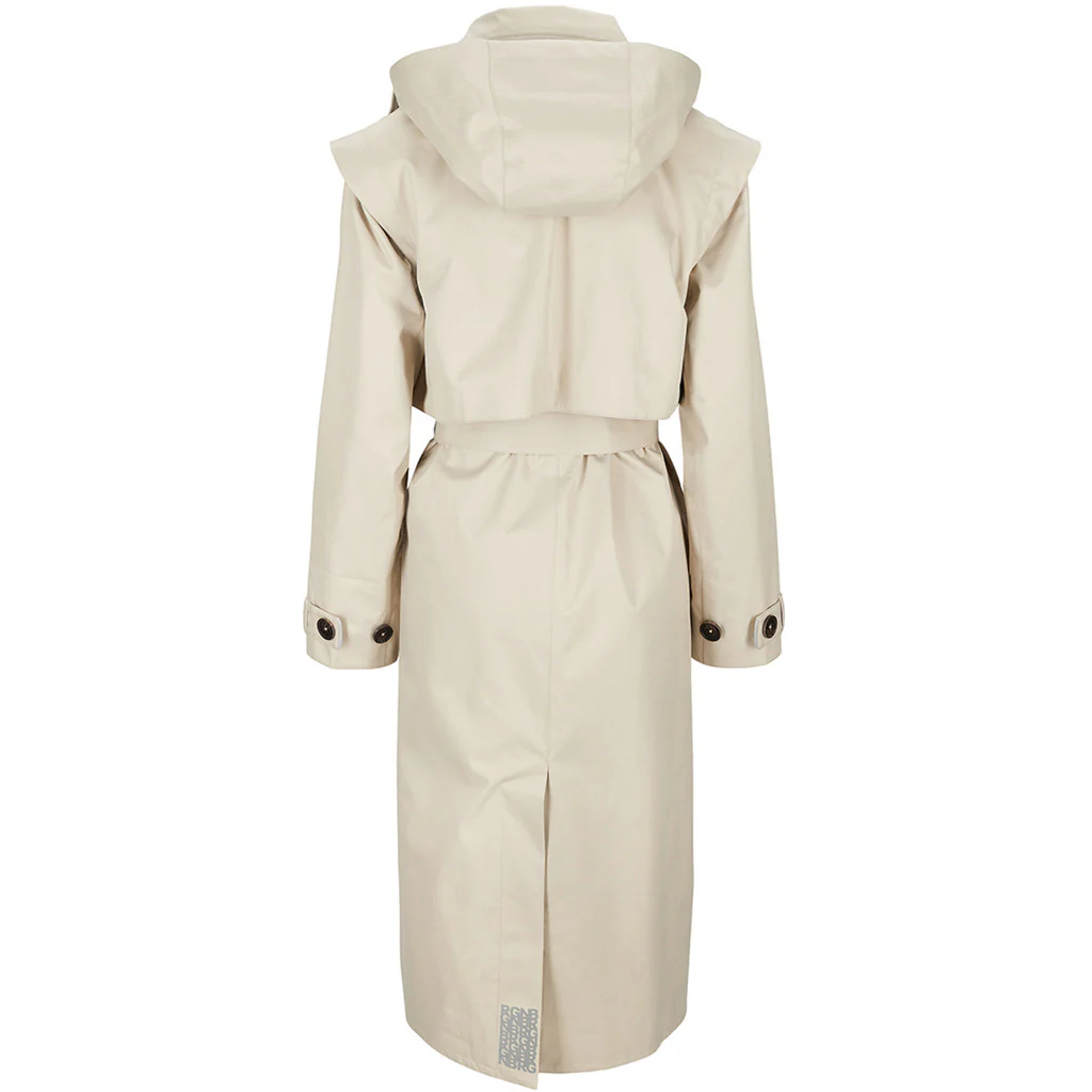 Regndråpe Trench Coat Sand - Image 2