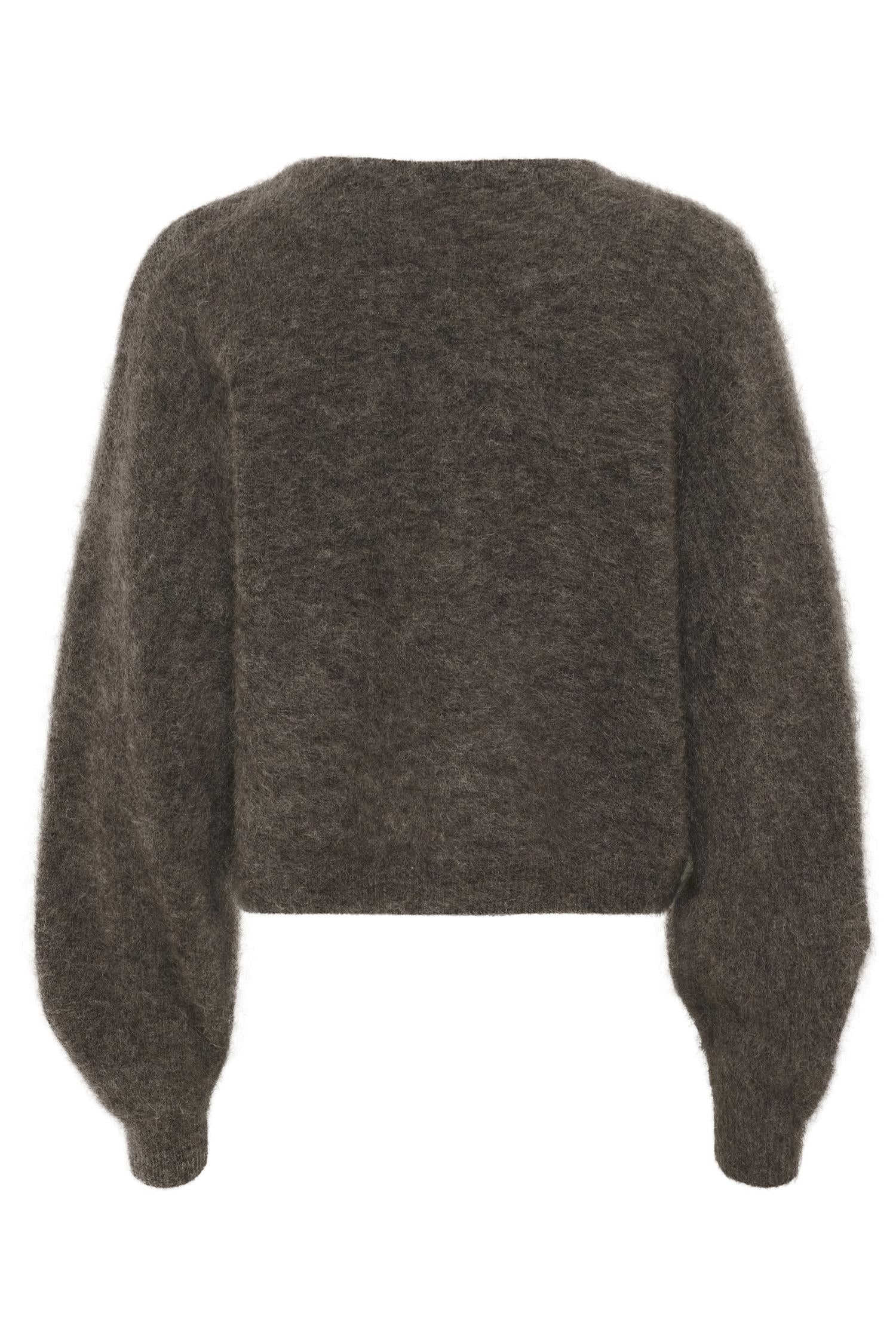debbie cardigan  Chestnut Melange - Image 2