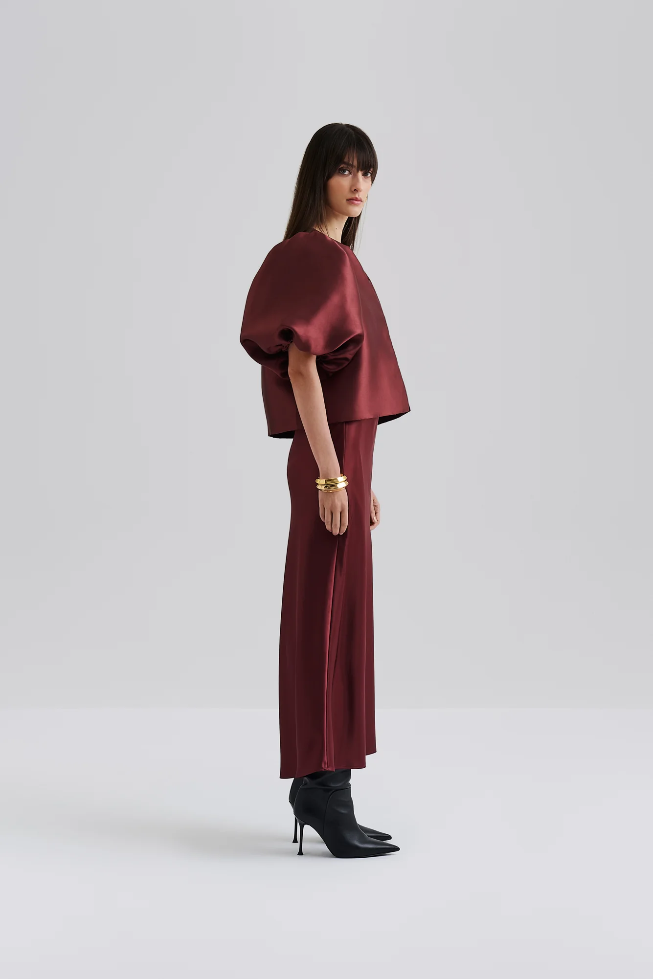 CLEO BLOUSE  Wine - Image 5