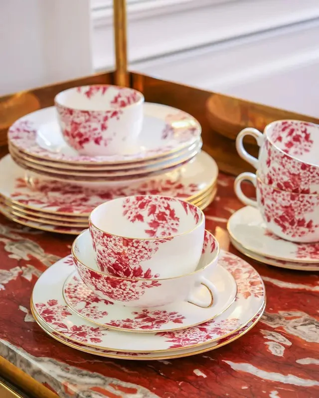 TEA CUP  Burgundy - Image 2