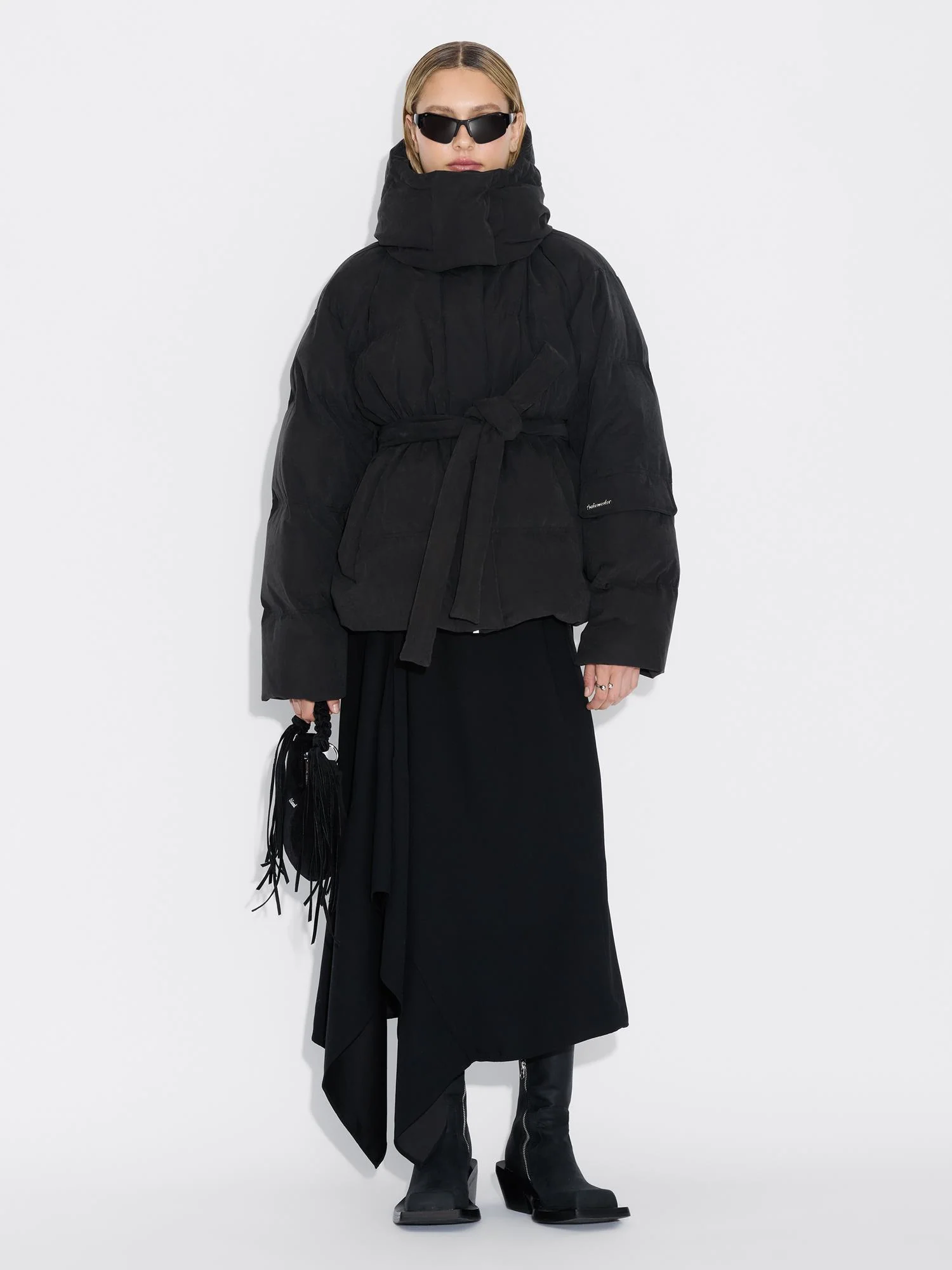 Steilia Brushed Down Jkt  Black - Image 3