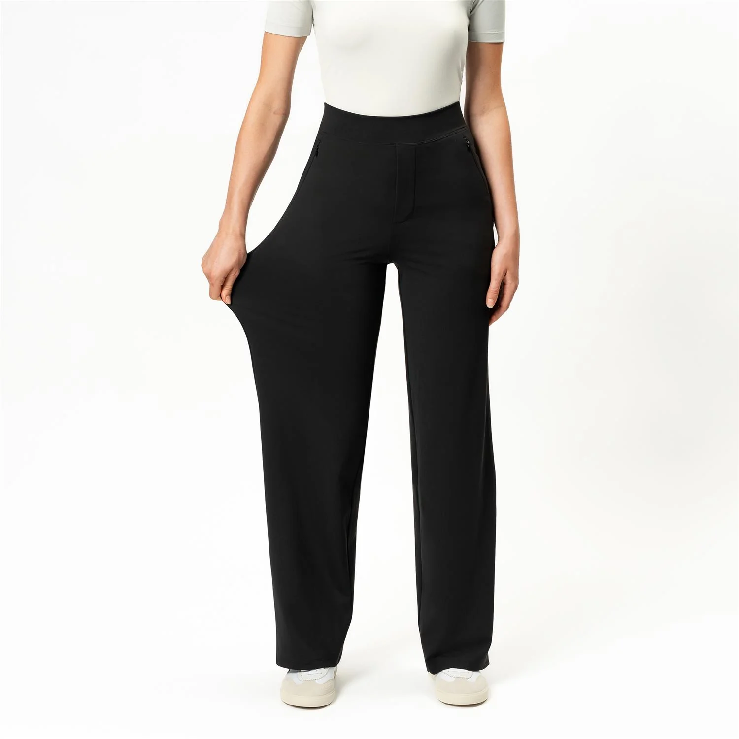 ASANA RELAXED STRAIGHT PANT  Black - Image 3