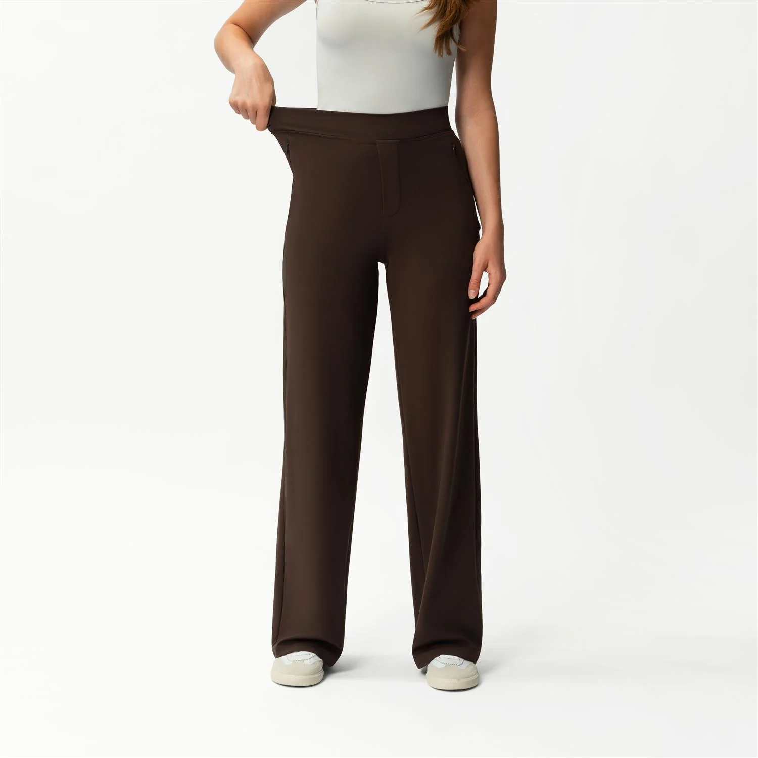 ASANA RELAXED STRAIGHT PANT  Dark Brown - Image 3