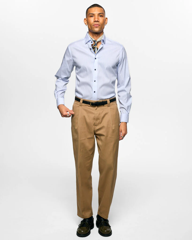 The Edge-Double Stripe Skyblue/White - Image 3