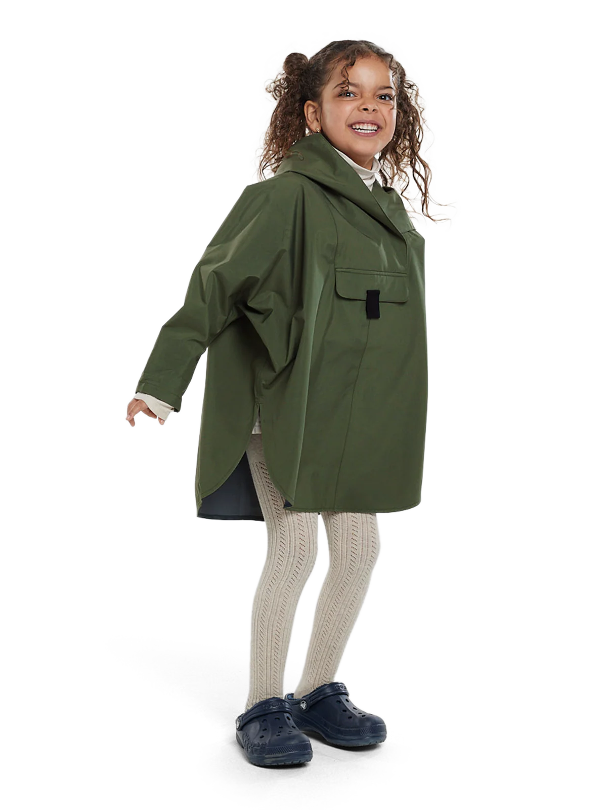 BERGEN MINI  PONCHO  Grønn - Image 3