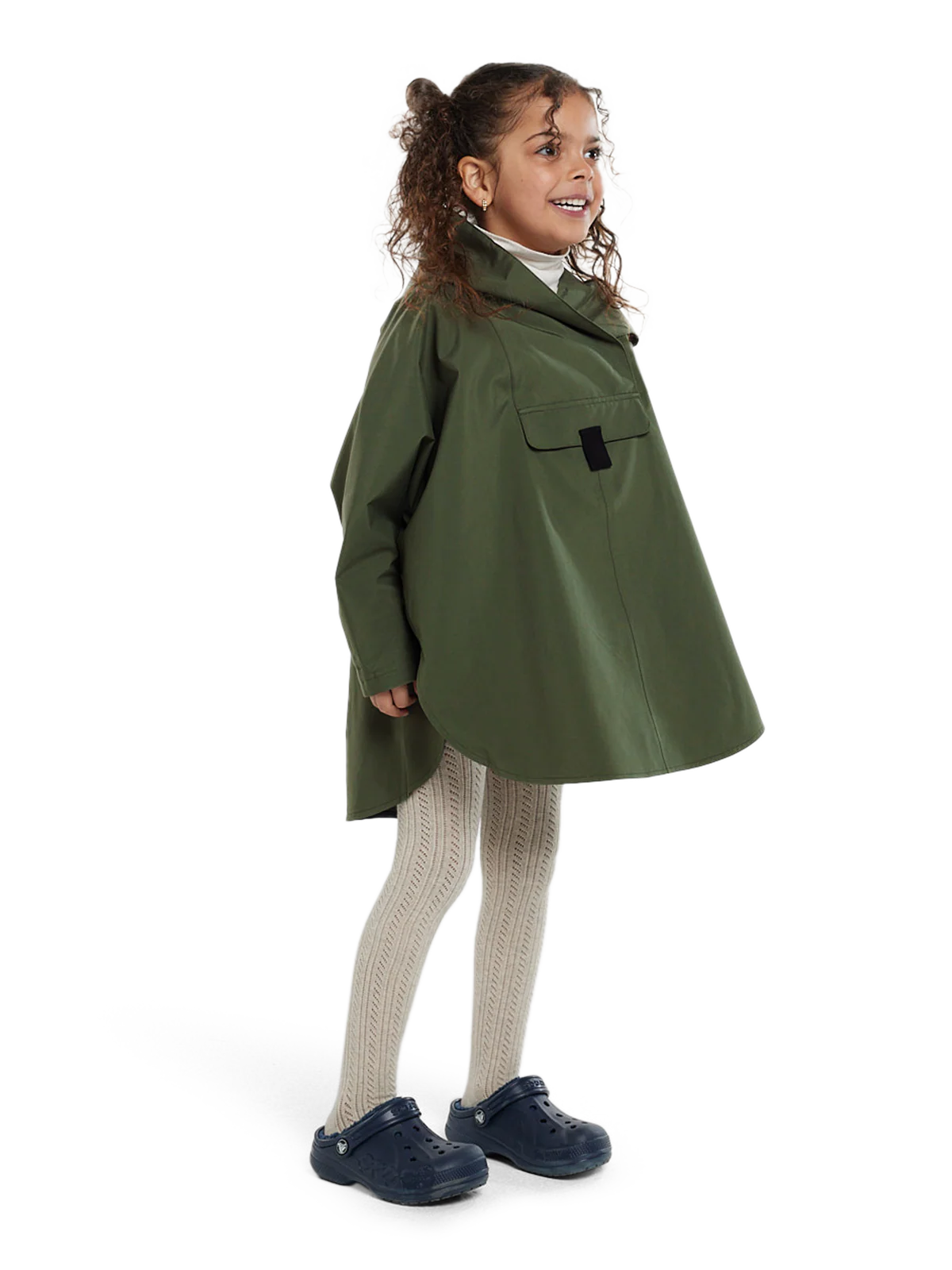 BERGEN MINI  PONCHO  Grønn - Image 4