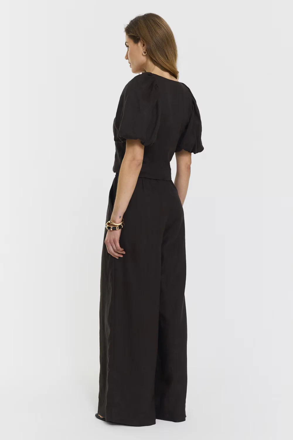 Aprilia Linen Trousers  Coffee - Image 4