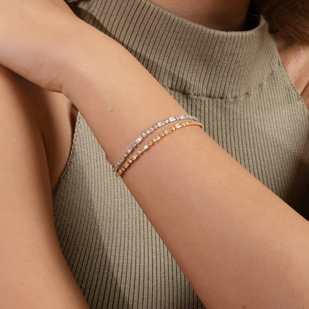 EVELYNE BRACELET RHODIUM  Crystal - Image 2