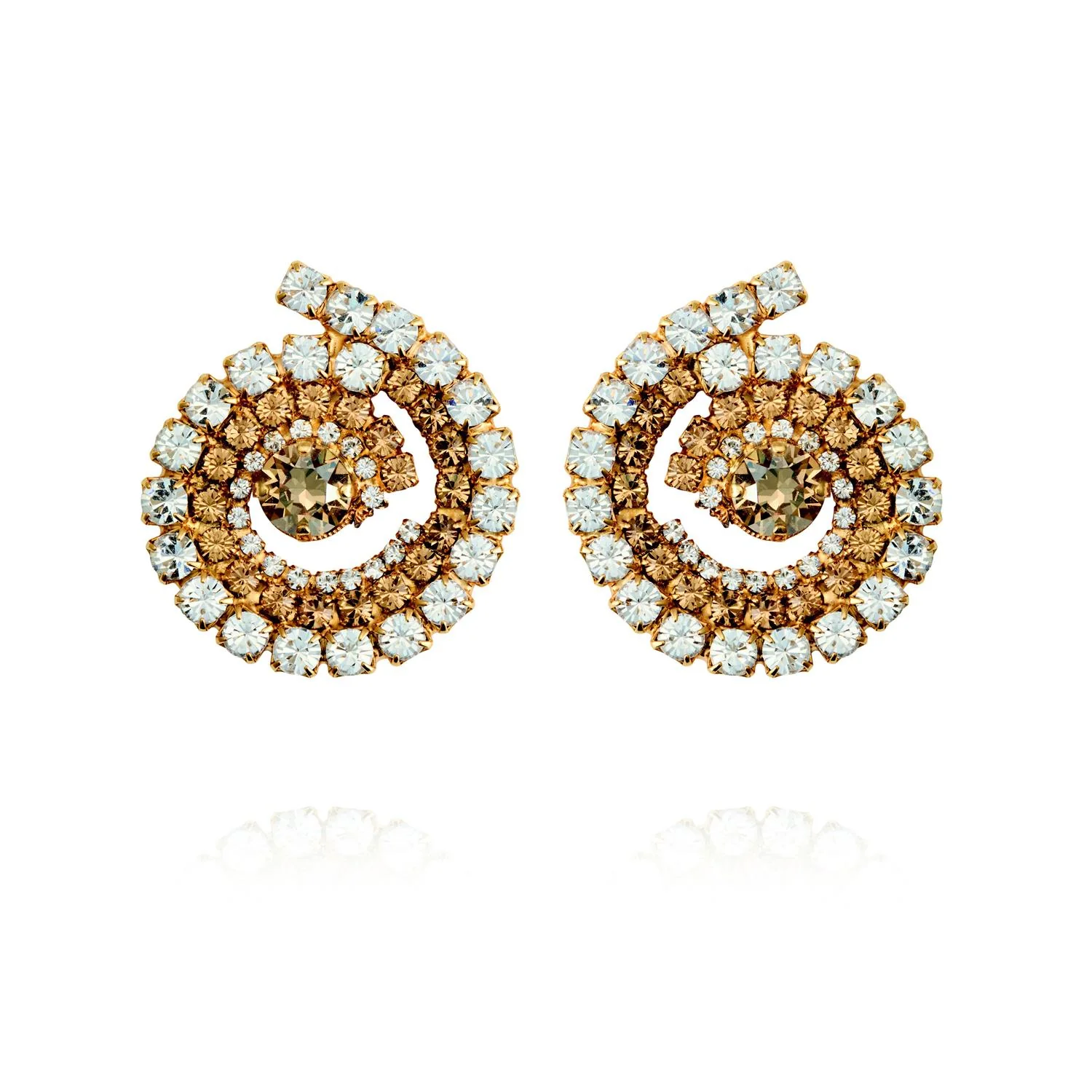 ZIA EARRINGS GOLD  Topaz Combo - Image 2
