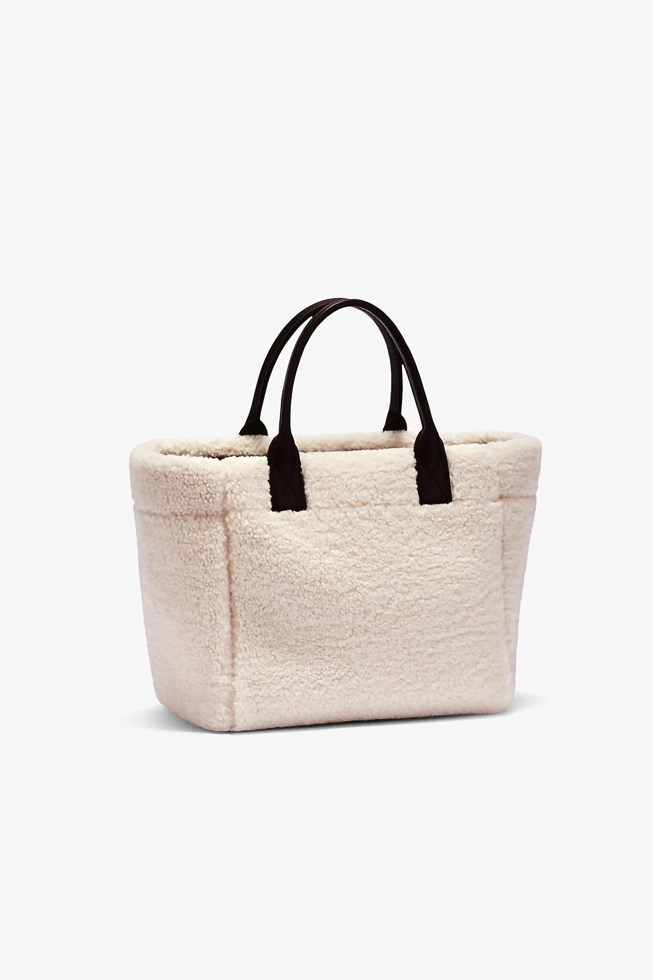 Small Easy Shopper Shearling  Egret - Image 2