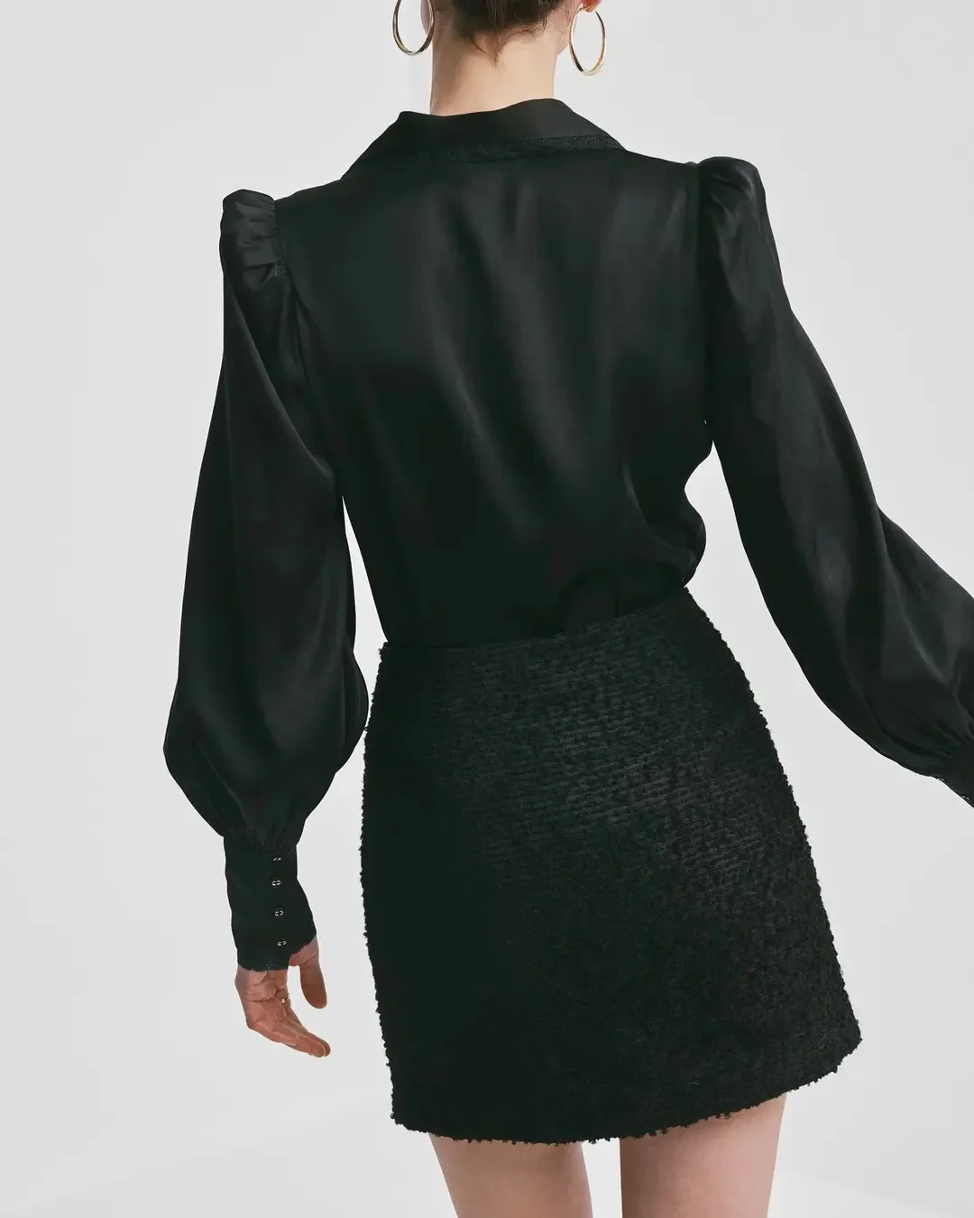Boucle Skirt  Black - Image 3