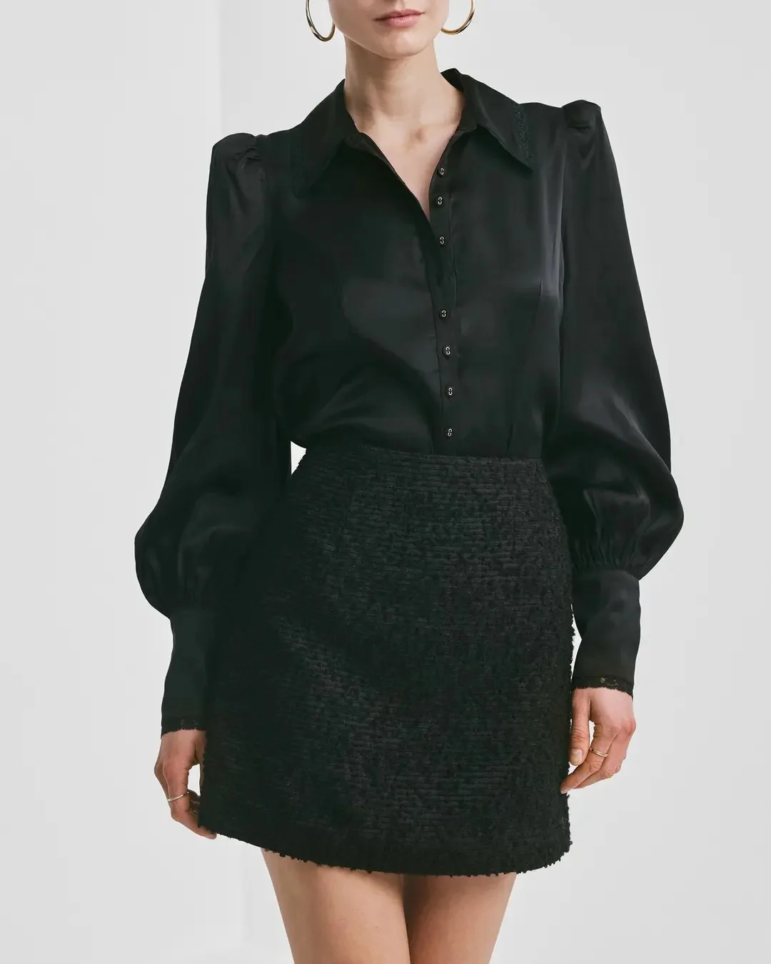 Boucle Skirt  Black - Image 4