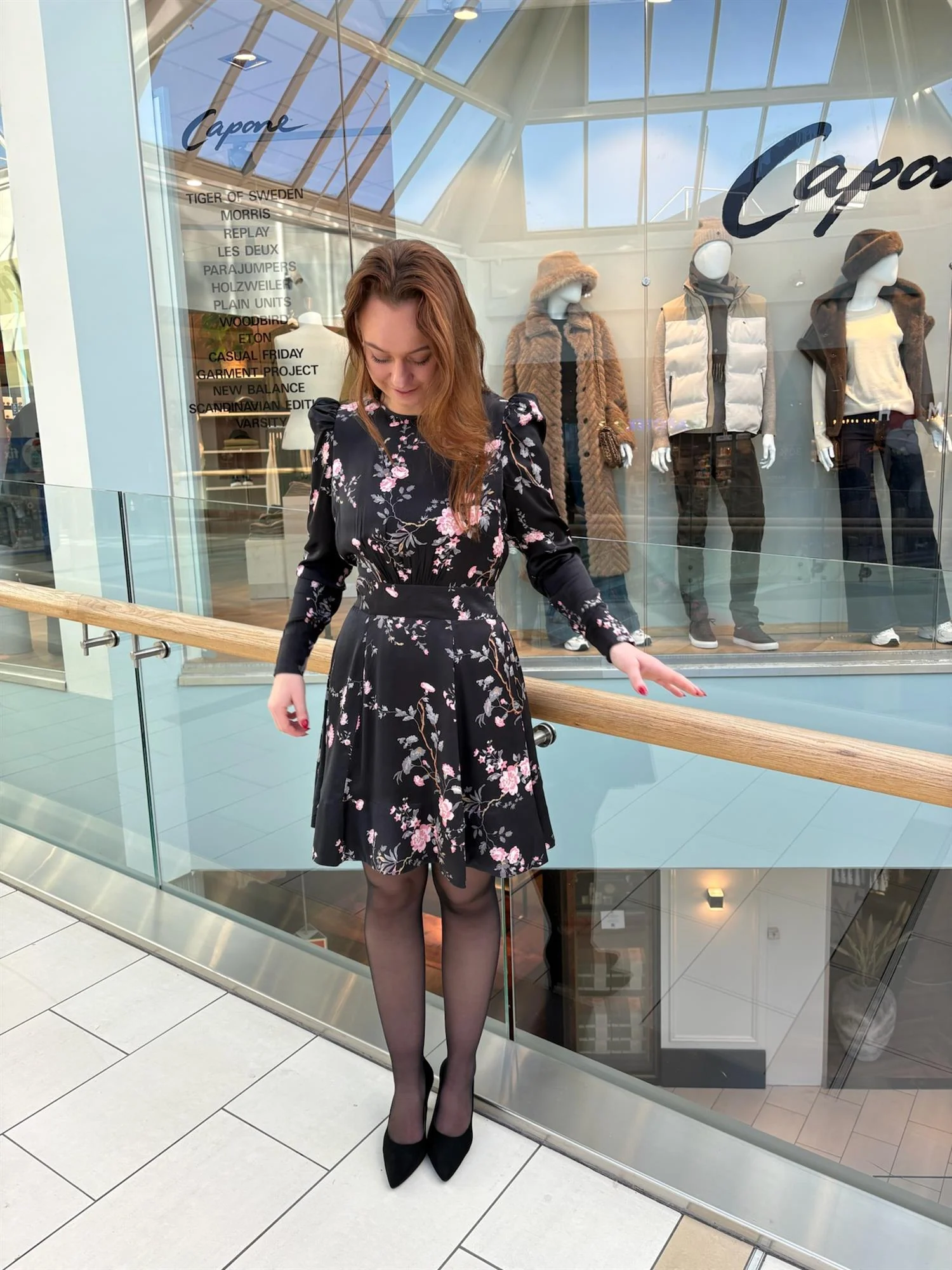 Viscose Mini Dress  Midnight Garden - Image 4