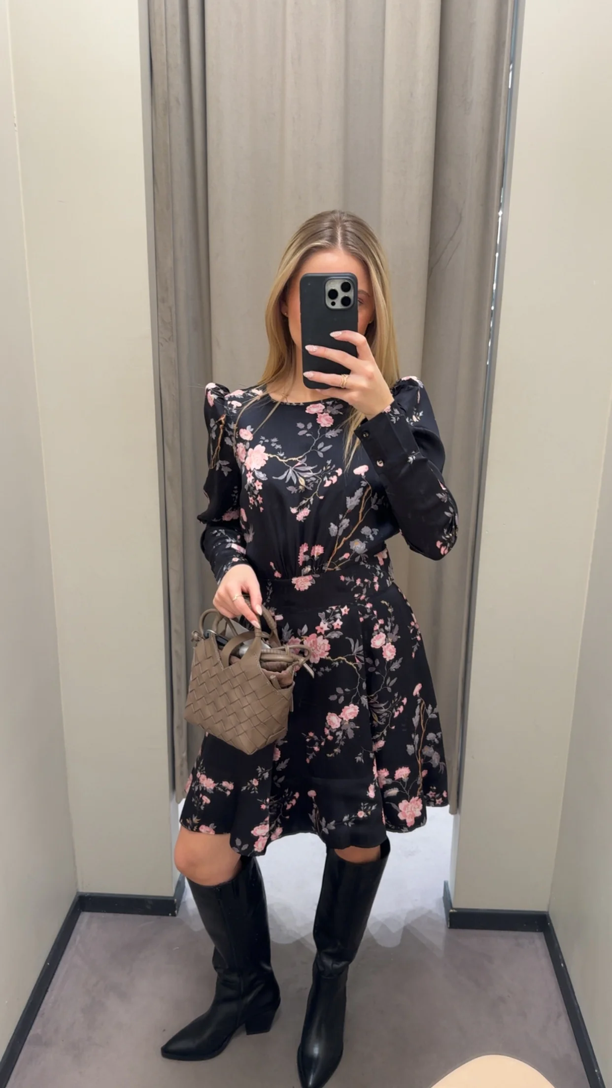 Viscose Mini Dress  Midnight Garden - Image 6
