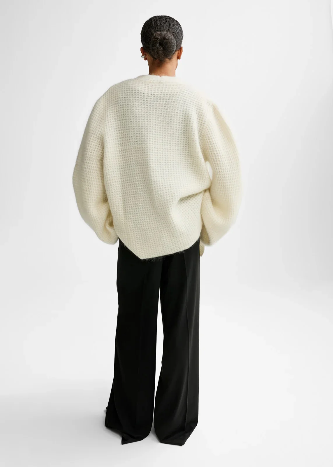 Solange Mohair Cardigan  Eggshell - Image 3