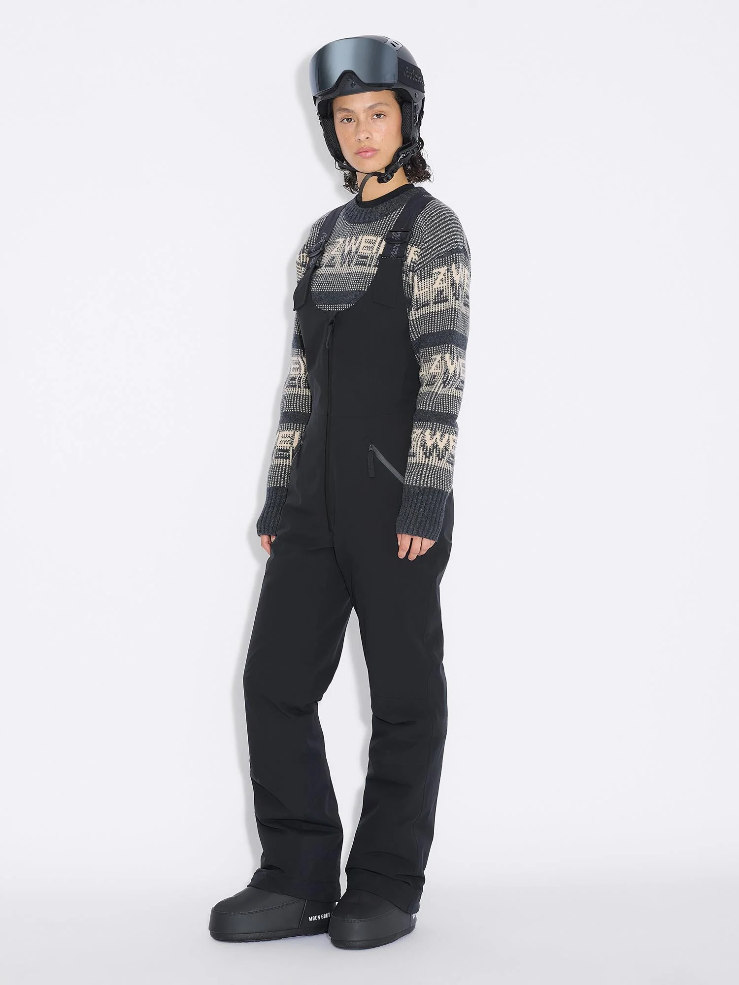 W Tryvann Bib Trousers  Dk. Grey - Image 7