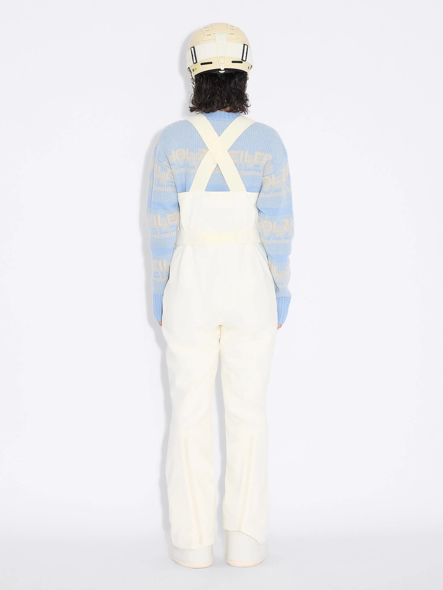 W Tryvann Bib Trousers  Ecru - Image 4