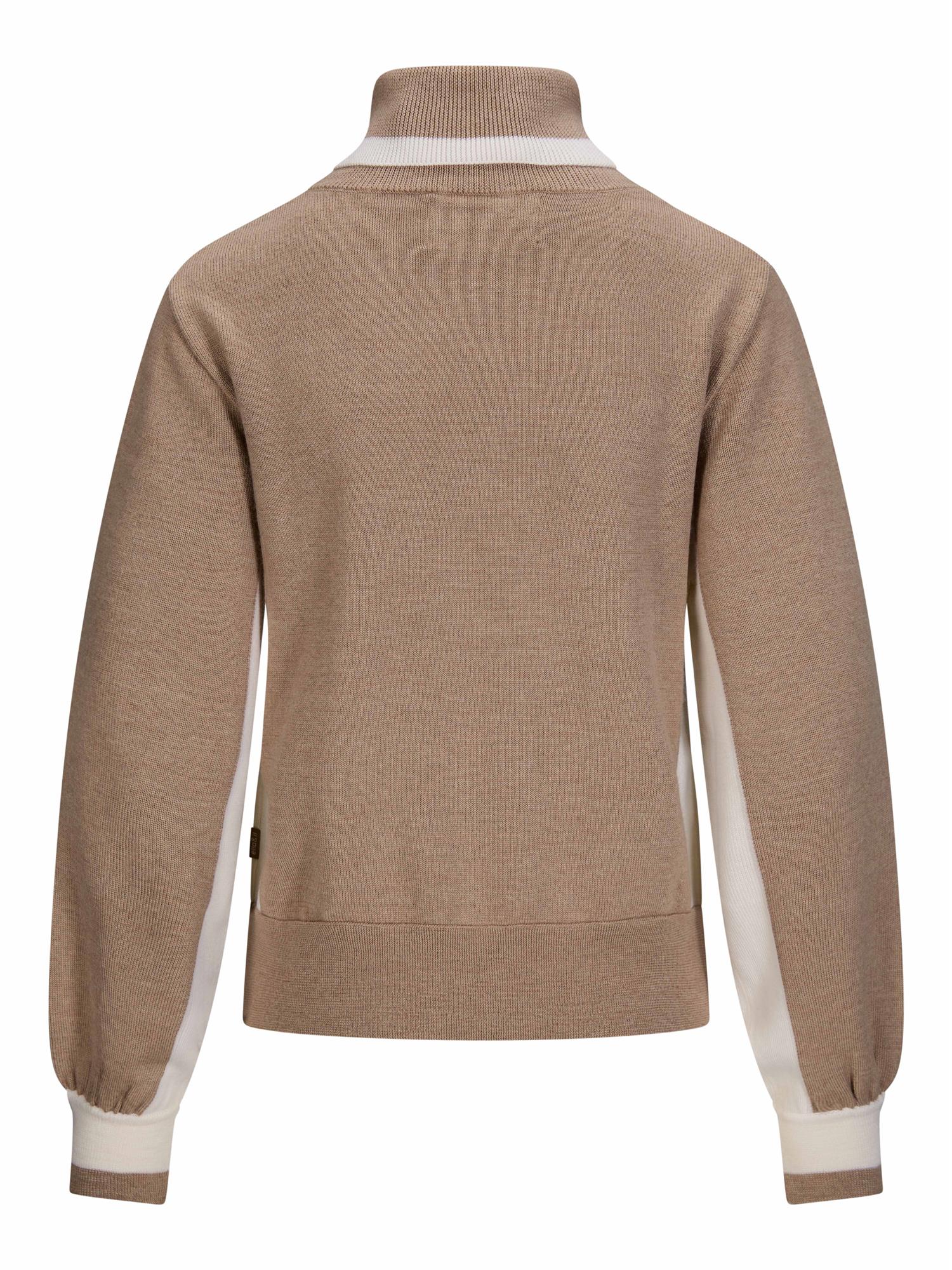 Maud Merino Sweater Beige Melange - Image 3