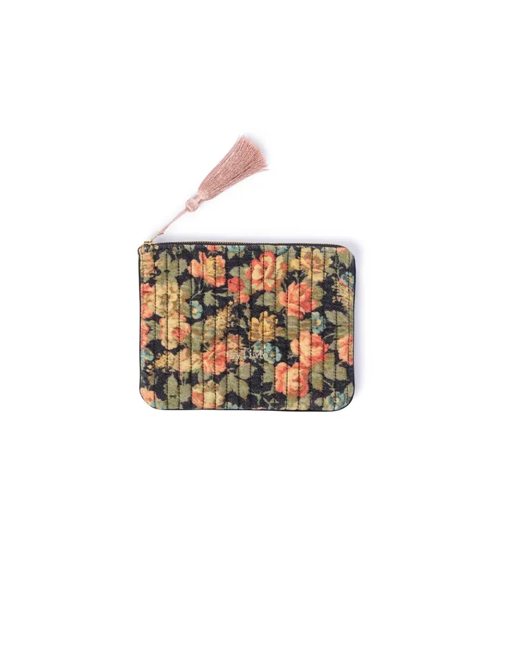 Zipper Pouch Velvet  Night Velvet