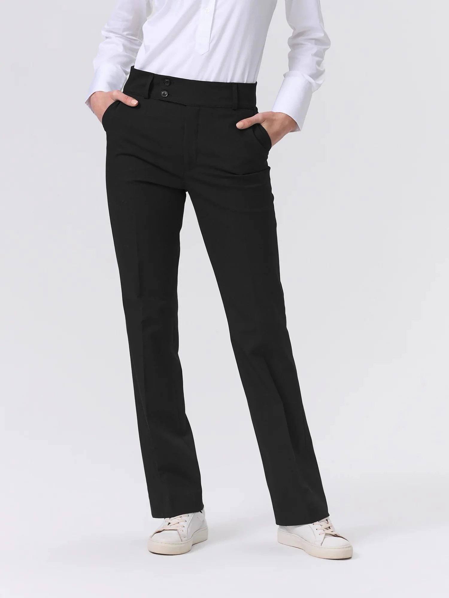 High Waist Trouser  Black - Image 4