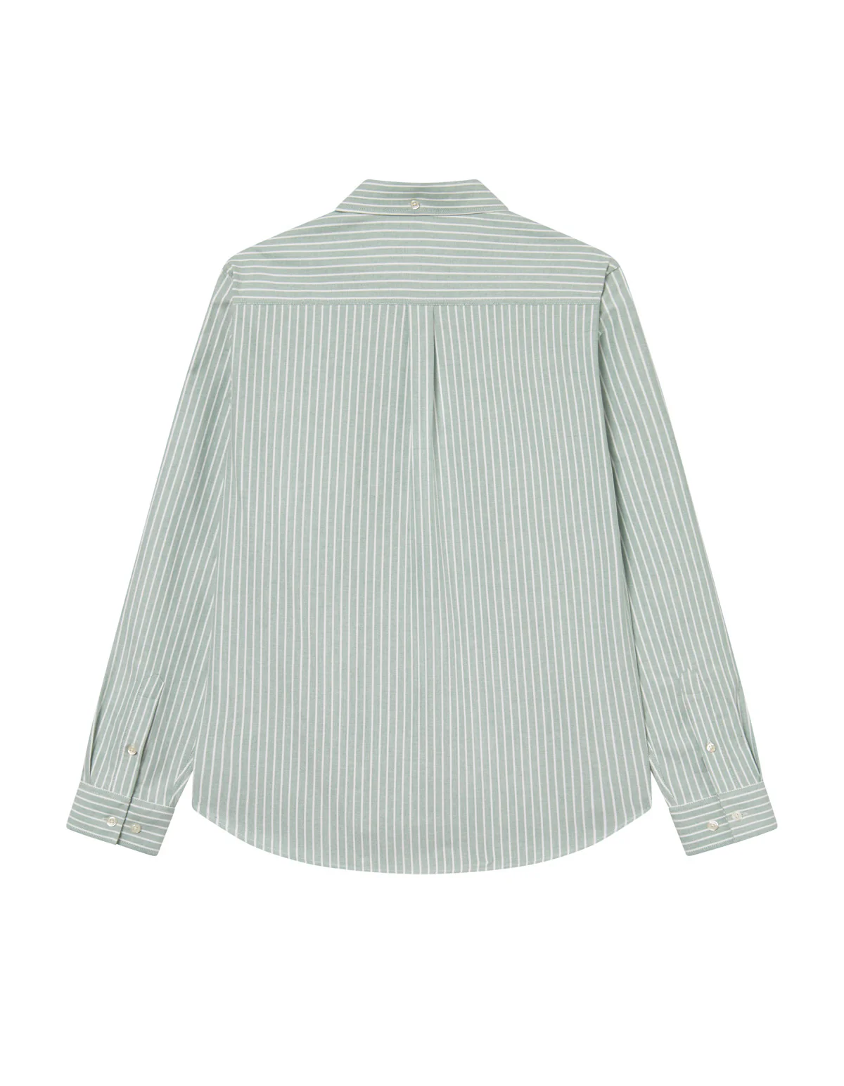 Konrad Striped Oxford Shirt  Juniper Green - Image 2